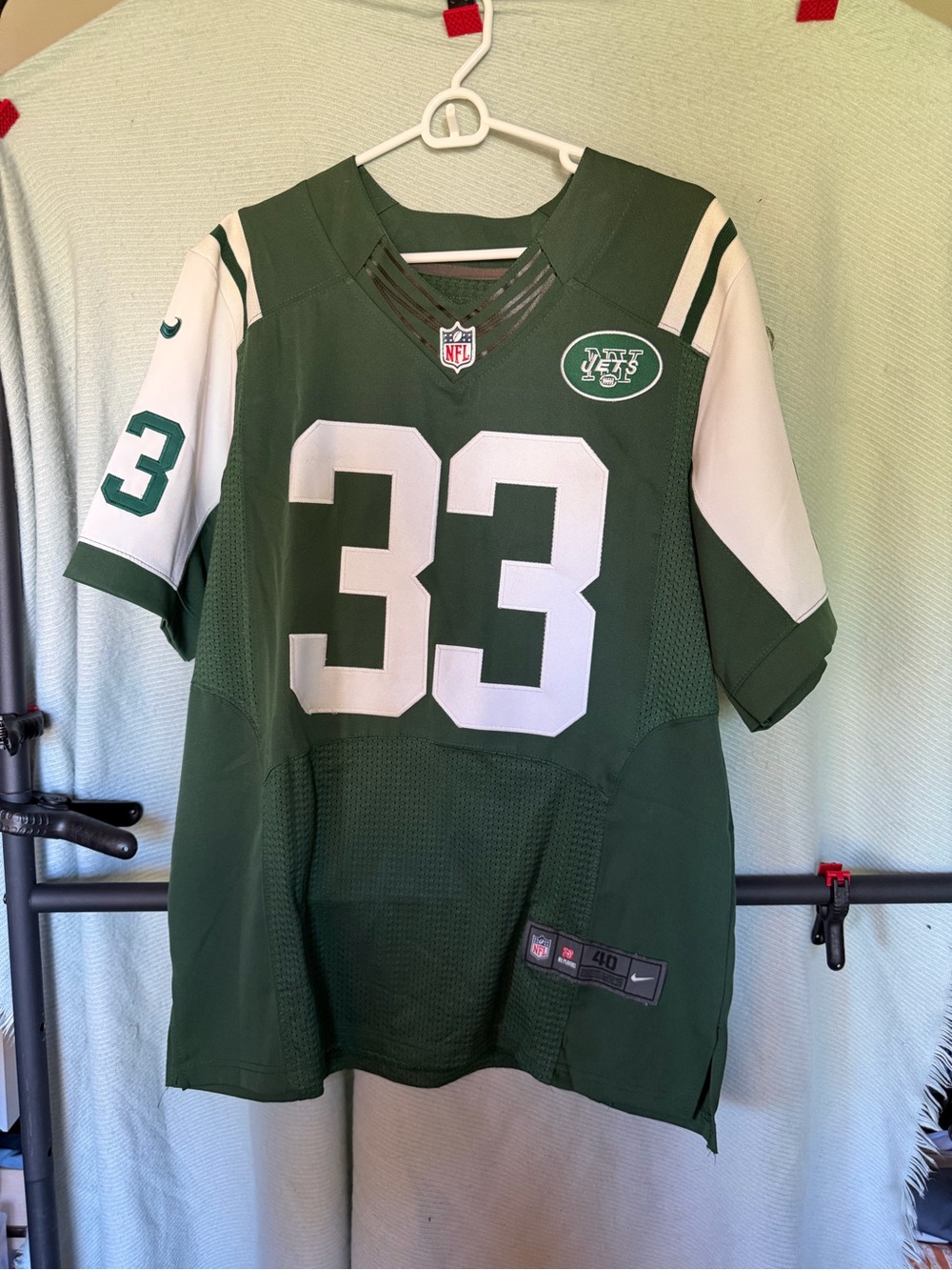 Nike Green and White New York Jets #33 Chris Ivory Jersey